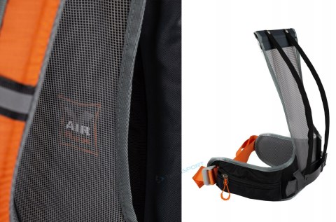 BERGSON TUNNEBO 35L- SPORTOWY PLECAK TREKKINGOWY ODDYCHAJĄCY POMARAŃCZOWY