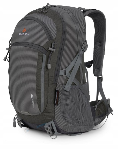 PLECAK SPORTOWY BERGSON MOLDE 30L | LEKKI ODDYCHAJĄCY | SZARY