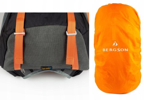 PLECAK TREKKINGOWY BERGSON TUNNEBO 35L ODDYCHAJĄCY | CZARNO-POMARAŃCZOWY