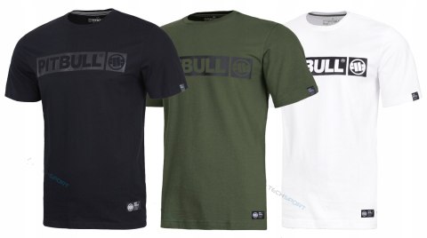 PITBULL 3x KOSZULKA 3-PAK KOSZULKA MĘSKA BAWEŁNIANA Z DUŻYM LOGIEM / 3XL