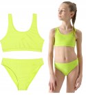 4F DZIEWCZĘCY DWUCZĘŚCIOWY STRÓJ BIKINI KOSTIUM ZESTAW rozm 122/128