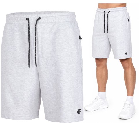 4F KRÓTKIE SPODENKI DRESOWE BAWEŁNA ZAPINANE KIESZENIE ZAMKI / XXXL 3XL