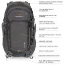 BERGSON MOLDE 30L- WENTYLOWANY PLECAK TURYSTYCZNY MIEJSKI Z STELAŻEM