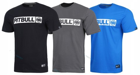 PITBULL 3x KOSZULKA 3-PAK KOSZULKA MĘSKA BAWEŁNIANA Z DUŻYM LOGIEM / 3XL