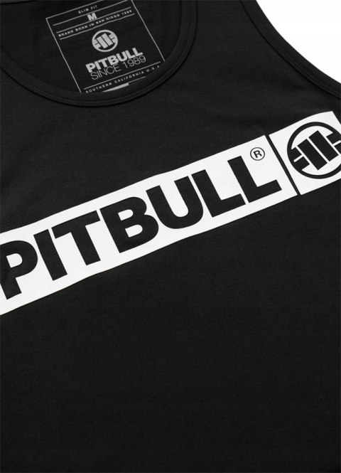 PITBULL MĘSKA KOSZULKA NA RAMIĄCZKACH BAWEŁNIANA Z DUŻYM LOGIEM / roz. XXL