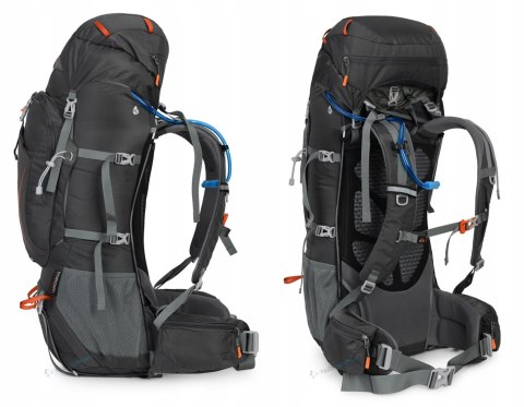 DUŻY PLECAK TURYSTYCZNY TREKKINGOWY BERGSON MATTERHORN 70-80L | SZARY