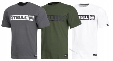 PITBULL 3x KOSZULKA 3-PAK KOSZULKA MĘSKA BAWEŁNIANA Z DUŻYM LOGIEM / 3XL