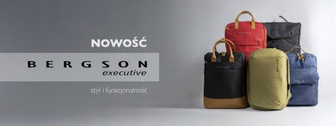 PLECAK MIEJSKI BERGSON CITYPULSE 14L | Z MIEJSCEM NA LAPTOPA | CZERWONY