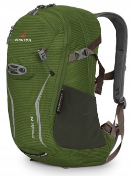 WENTYLOWANY PLECAK MIEJSKI BERGSON ARENDAL 25L | USZTYWNIANE PLECY | OLIWKA