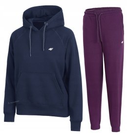 4F DAMSKI DRES BAWEŁNA KOMPLET BLUZA KANGURKA SPODNIE / rozm S