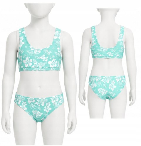 4F DZIEWCZĘCY DWUCZĘŚCIOWY STRÓJ BIKINI KOSTIUM ZESTAW rozm 122/128