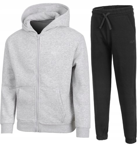4F CHŁOPIĘCY DRES KOMPLET BLUZA ROZPINANA SPODNIE / rozm 146