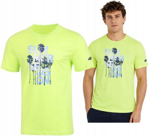 4F MĘSKA KOSZULKA T-SHIRT BAWEŁNA / rozm L