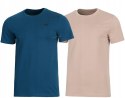 4F ZESTAW 2szt. 2-PAK MĘSKA KOSZULKA T-SHIRT 100% BAWEŁNA / rozm L