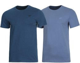 4F ZESTAW 2szt. 2-PAK MĘSKA KOSZULKA T-SHIRT 100% BAWEŁNA / rozm L