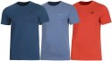 4F ZESTAW 3szt. 3-PAK MĘSKA KOSZULKA T-SHIRT 100% BAWEŁNA / rozm L