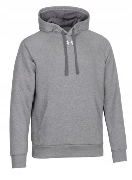 UNDER ARMOUR OCIEPLANA MĘSKA BLUZA Z KAPTUREM KANGURKA BAWEŁNA / rozm M
