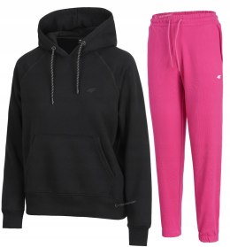 4F DAMSKI DRES BAWEŁNA KOMPLET BLUZA KANGURKA SPODNIE / rozm L