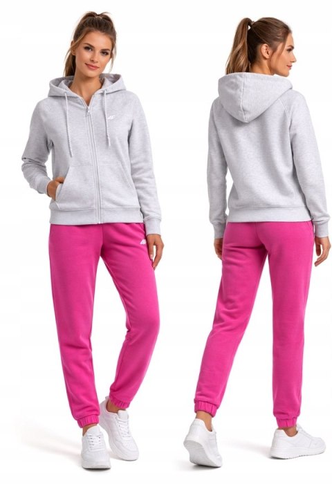4F DAMSKI DRES BAWEŁNA KOMPLET BLUZA ROZPINANA SPODNIE / rozm L