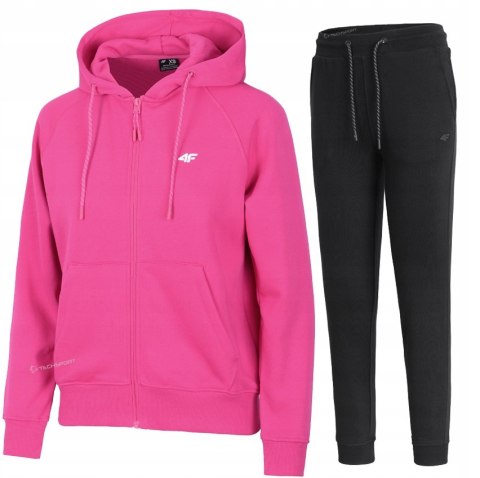 4F DAMSKI DRES BAWEŁNA KOMPLET BLUZA ROZPINANA SPODNIE / rozm M