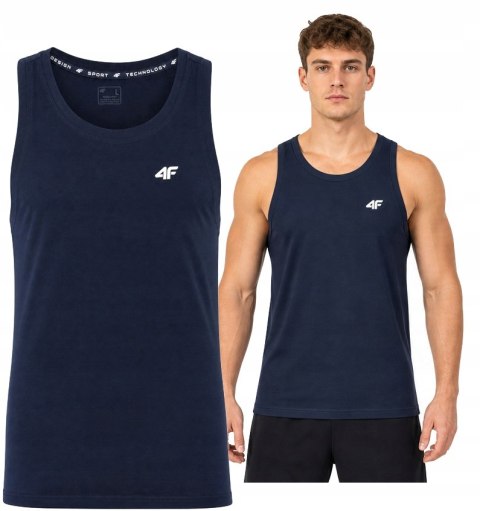 4F MĘSKA KOSZULKA NA RAMIĄCZKACH BAWEŁNA / rozm XXXXXL 5XL