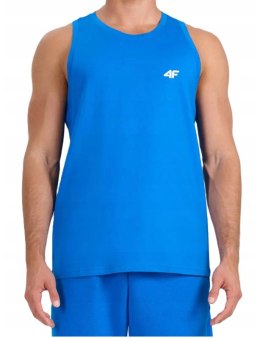 4F MĘSKA KOSZULKA NA RAMIĄCZKACH BAWEŁNA / rozm M