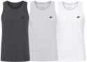 4F ZESTAW 3szt. 3-PAK MĘSKA KOSZULKA NA RAMIĄCZKACH BAWEŁNA / XXXXXL 5XL