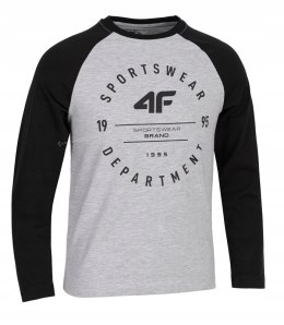 4F CHŁOPIĘCY LONGSLEEVE KOSZULKA JTSML001 / rozm 128