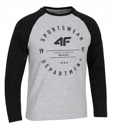 4F CHŁOPIĘCY LONGSLEEVE KOSZULKA JTSML001 / rozm 128