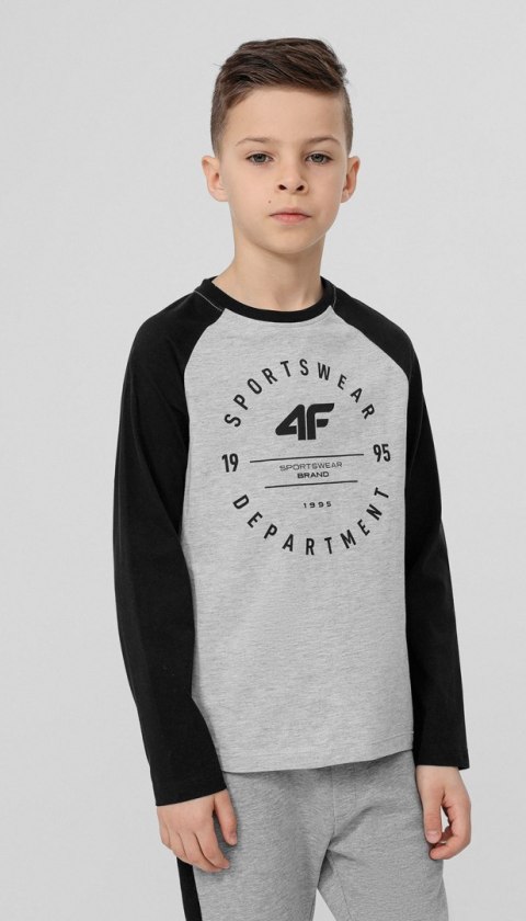 4F CHŁOPIĘCY LONGSLEEVE KOSZULKA JTSML001 / rozm 128