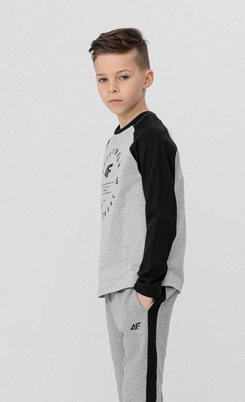 4F CHŁOPIĘCY LONGSLEEVE KOSZULKA JTSML001 / rozm 128