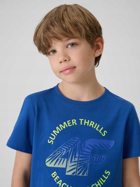 4F CHŁOPIĘCA KOSZULKA T-SHIRT BAWEŁNA / rozm 152