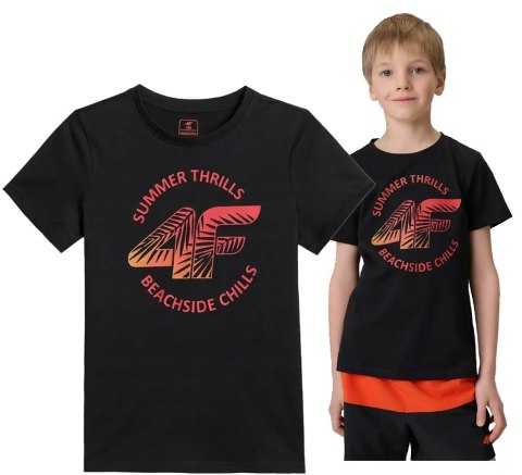 4F CHŁOPIĘCA KOSZULKA T-SHIRT BAWEŁNA / rozm 152