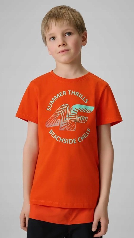 4F CHŁOPIĘCA KOSZULKA T-SHIRT BAWEŁNA / rozm 158