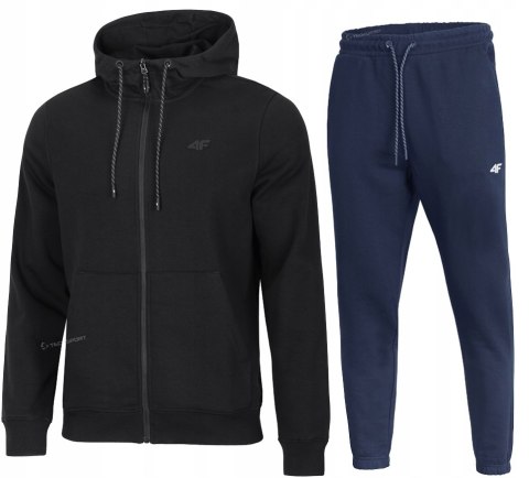 4F MĘSKI DRES BAWEŁNA KOMPLET BLUZA ROZPINANA SPODNIE / rozm M