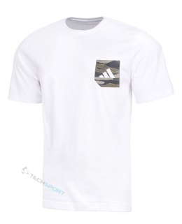 ADIDAS MĘSKA KOSZULKA T-SHIRT Z KIESZONKĄ NA PIERSI 100% BAWEŁNA / rozm. XL