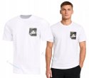 ADIDAS WYGODNA MĘSKA KOSZULKA BAWEŁNIANA Z KIESZONKĄ NA PIERSI / rozm. 3XL