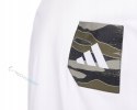 ADIDAS WYGODNA MĘSKA KOSZULKA BAWEŁNIANA Z KIESZONKĄ NA PIERSI / rozm. 3XL