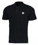 PITBULL MĘSKA KOSZULKA POLO BAWEŁNIANA KLASYCZNA MAŁE LOGO CZARNA SLIM FIT