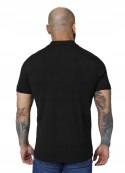 PITBULL MĘSKA KOSZULKA POLO BAWEŁNIANA KLASYCZNA MAŁE LOGO CZARNA SLIM FIT