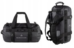 WODOODPORNA TORBA BERGSON NOMAD PACK 90L | NA KAJAK ŻAGLÓWKĘ | CZARNA
