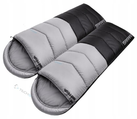 ZESTAW ŁĄCZONY ŚPIWORÓW 2X METEOR SAFARI 250g DO -2°C | ZAMEK PRAWY+LEWY
