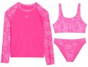 4F DZIEWCZĘCY TRZYCZĘŚCIOWY STRÓJ BIKINI KOSTIUM ZESTAW rozm 158/164