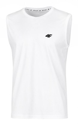 4F MĘSKA KOSZULKA BEZRĘKAWNIK BAWEŁNA / rozm XXXXL 4XL