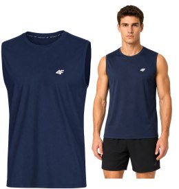 4F MĘSKA KOSZULKA BEZRĘKAWNIK BAWEŁNA / rozm XXXXXL 5XL