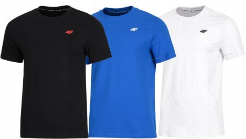 4F ZESTAW 3szt. 3-PAK MĘSKA KOSZULKA T-SHIRT 100% BAWEŁNA / rozm XXXL 3XL
