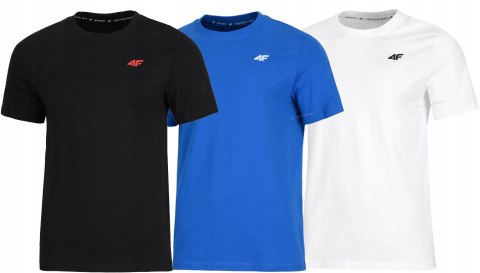 4F ZESTAW 3szt. 3-PAK MĘSKA KOSZULKA T-SHIRT 100% BAWEŁNA / rozm XXXL 3XL