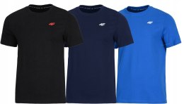 4F ZESTAW 3szt. 3-PAK MĘSKA KOSZULKA T-SHIRT 100% BAWEŁNA / rozm XXXL 3XL