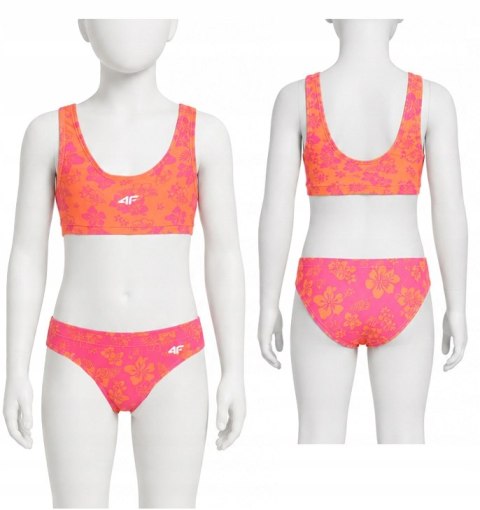 4F DZIEWCZĘCY DWUCZĘŚCIOWY STRÓJ BIKINI KOSTIUM ZESTAW rozm 134/140