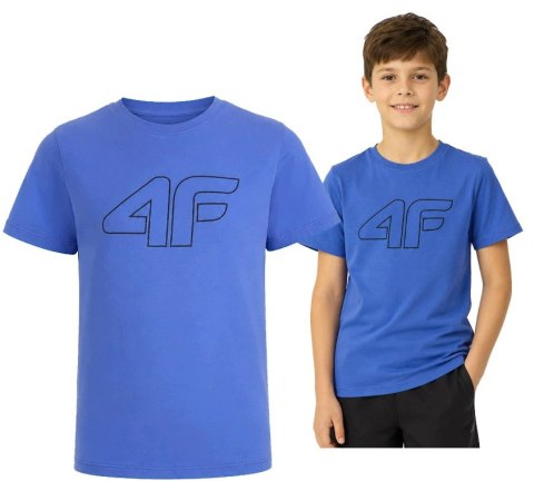 4F CHŁOPIĘCA KOSZULKA T-SHIRT BAWEŁNA / rozm 134